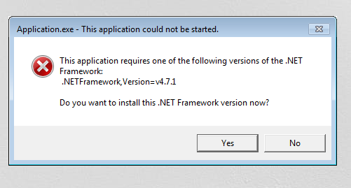 NetFramework errors